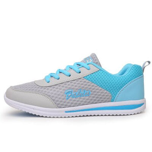 Platform Shoes Woman Zapatos Mujer White Sneakers Ladies Sneaker Fashion Female Shoes Breathable Walking Mesh Flat Shoes 2018