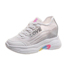 Load image into Gallery viewer, GOODRSSON Women Height Increasing Shoes Lace Up Hollow Out Breathable New Fashion Non-Slip Comfortable Solid Female Casual Shoes