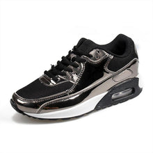 Load image into Gallery viewer, GOODRSSON air cushion solid lace-up flat Outdoor casual shoes breathable Sweat-Absorbant Anti-Odor light women shoes zapatillas