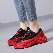 Load image into Gallery viewer, GOODRSSON Summer Casual Women Shoes Lace Up Height Increase Casual Shoes Female Outdoor Sports Footwear Breathable Perspiration